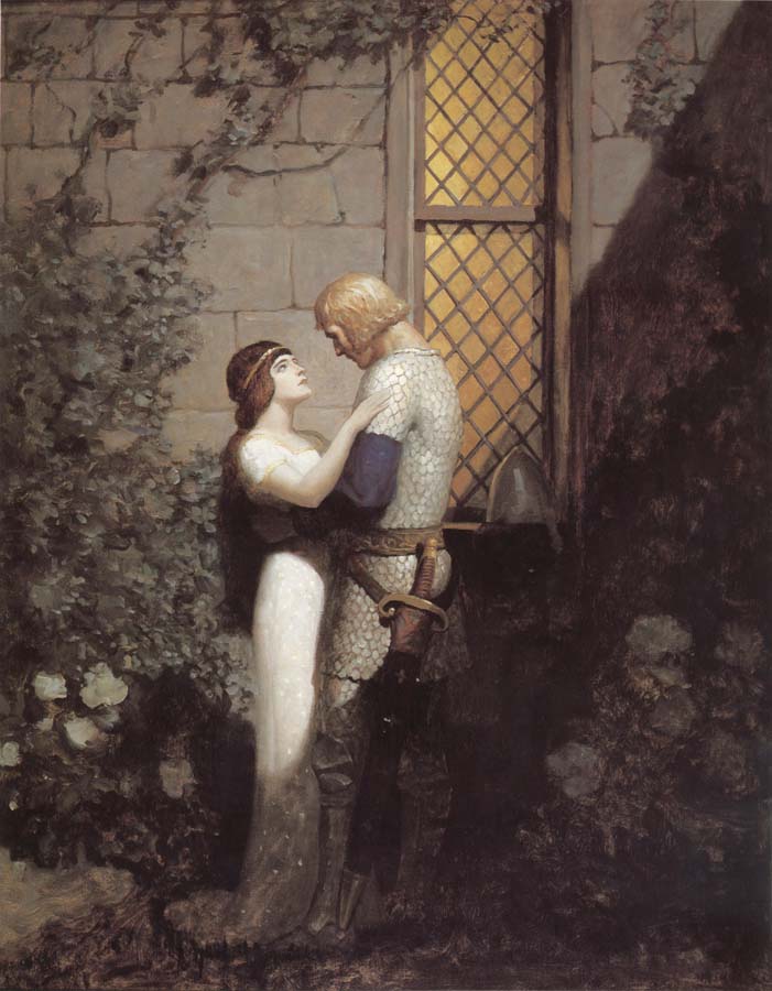 Sir Tristram and La Belle Isolde in the Garden